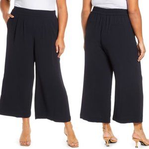 NWOT 1.State Basket Weave Crepe Wide Leg P…